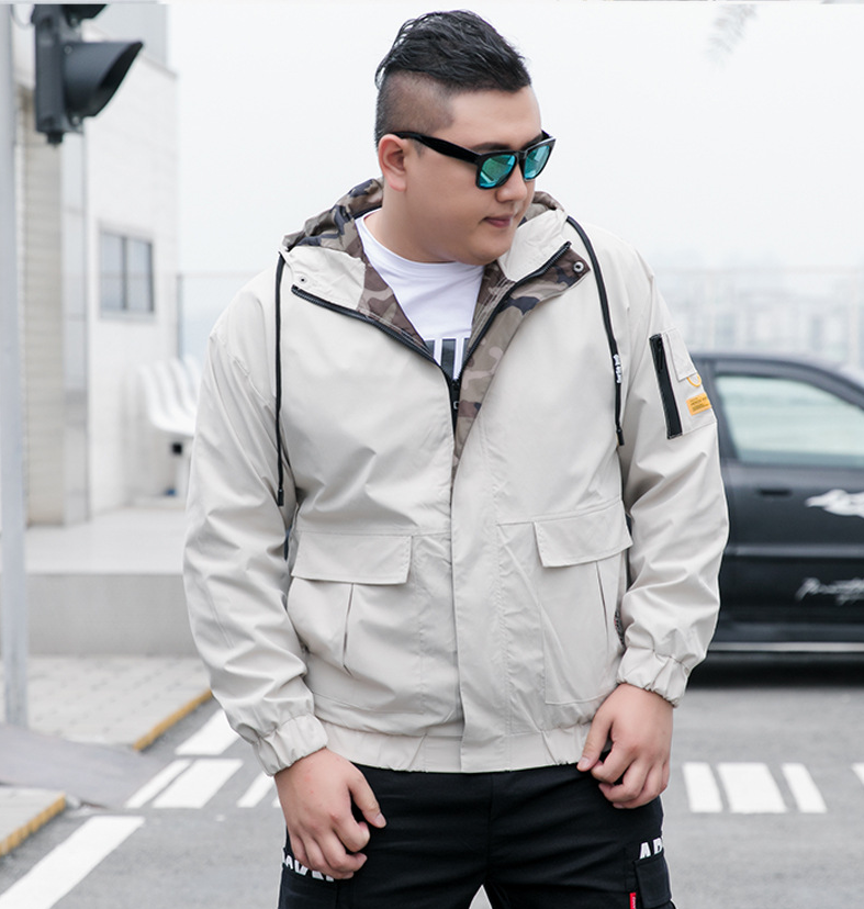 Man in a plush lined hooded jacket