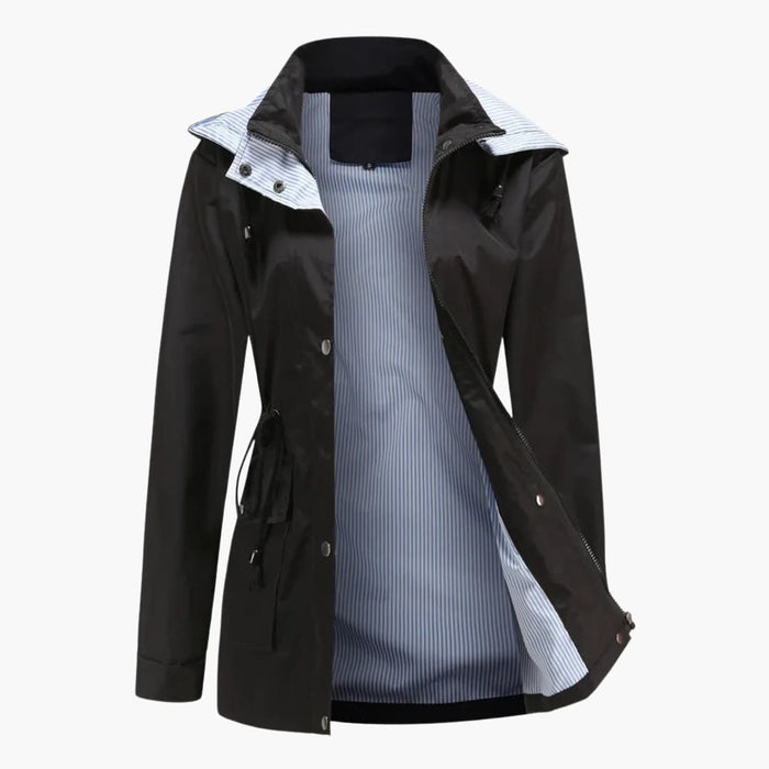Women’s Trench Coat with Detachable Hood
