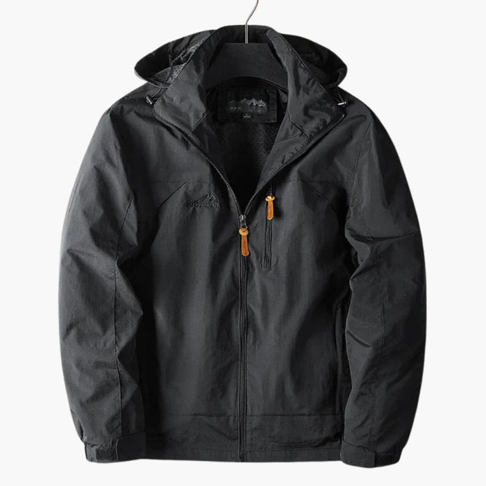Men’s Outdoor Jacket with Hood and Zip