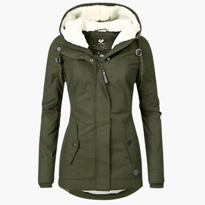 Women’s Winter Coat with Inner Layer and Pockets