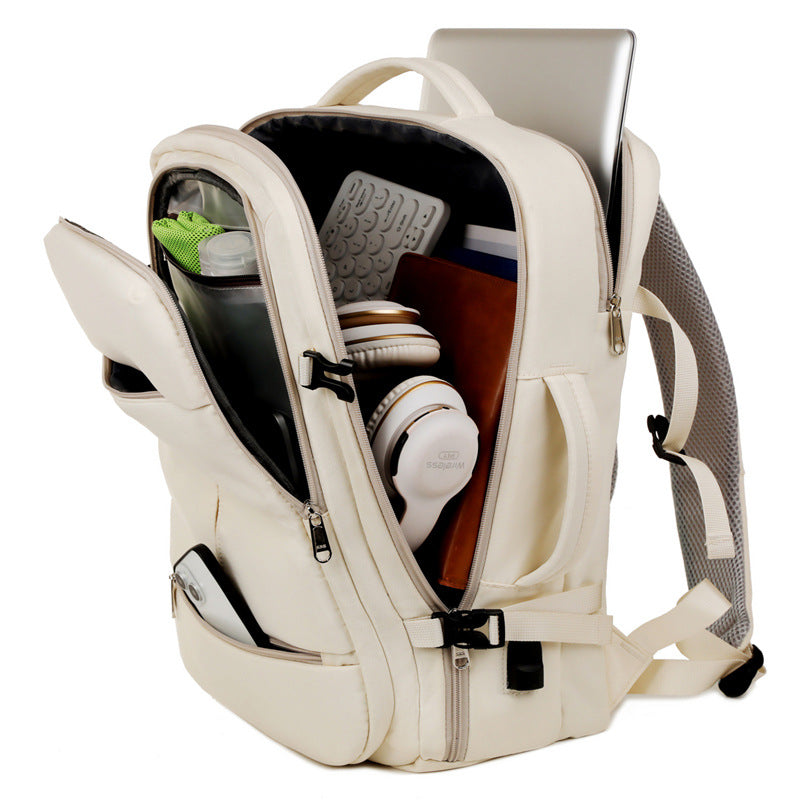 Large travel backpack with laptop compartment