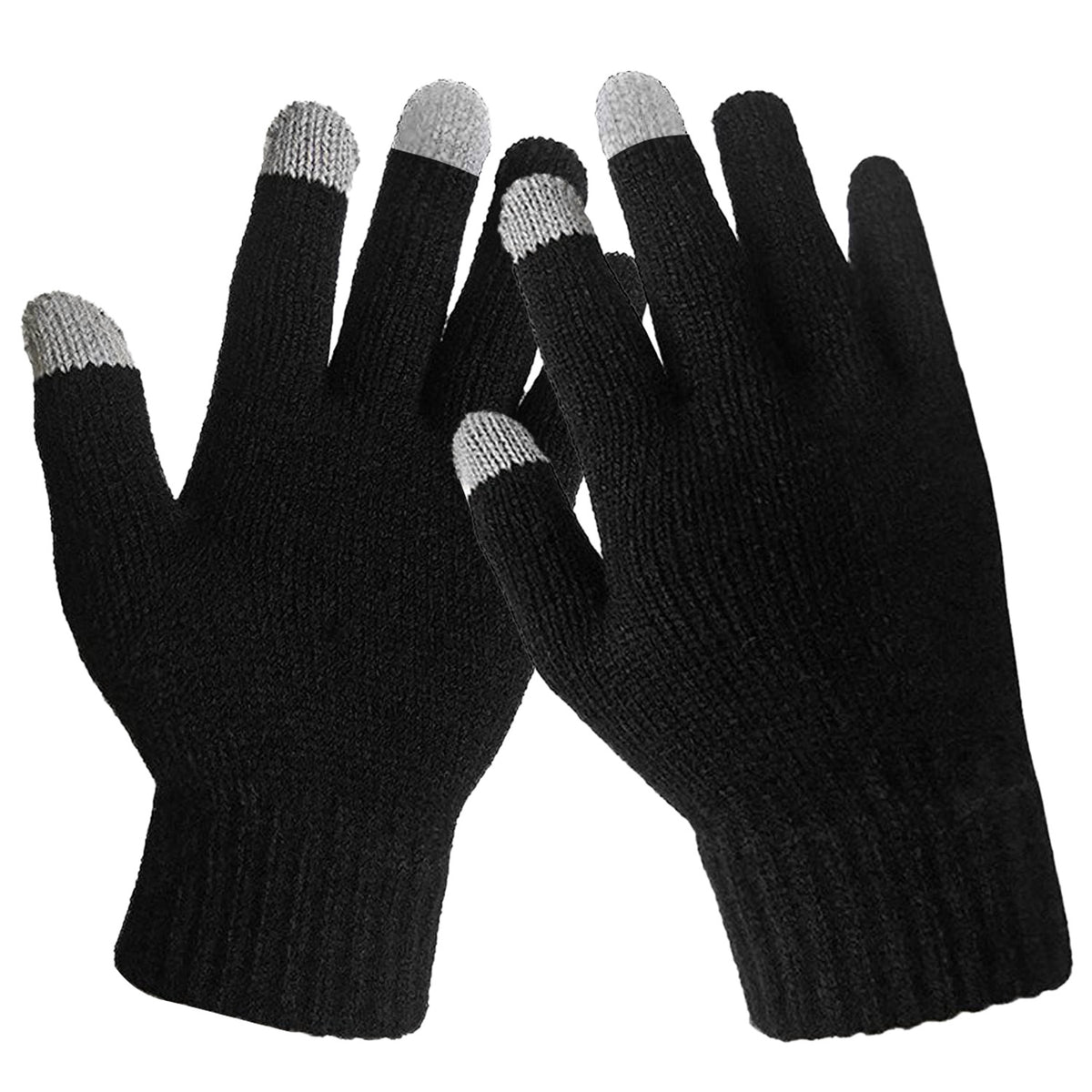 Knitted touchscreen gloves