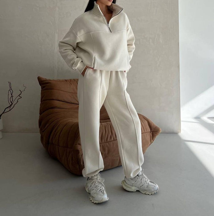 Harriet | Fleece half-zip tracksuit with joggers