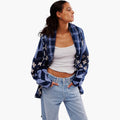 Women’s Cardigan with Shawl Collar and Button Closure