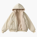 Women’s Reversible Hoodie with Zip Fastening and Dual-Sided Design