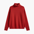 Women’s Turtleneck Jumper with Button Cuffs