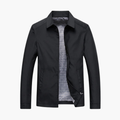 Men's Jacket with Shirt Collar and Zipper