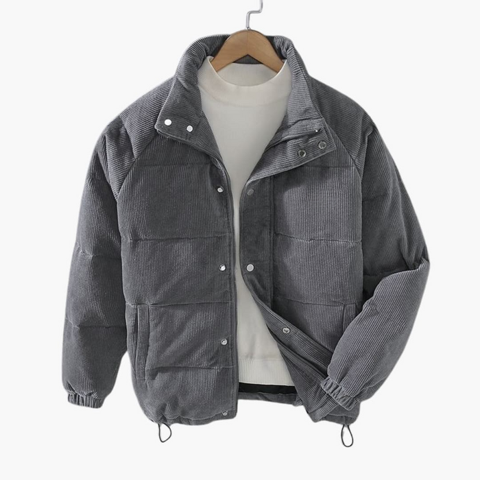 Men’s Corduroy Jacket with Snap Buttons