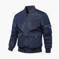 Men’s Bomber Jacket with Patch Pockets and Elastic Cuffs