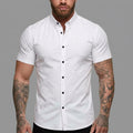 Men’s Fitted Short Sleeve Button-Down Shirt