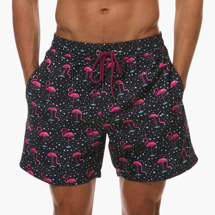 Men’s Swim Shorts with Drawstring and Mid-Length