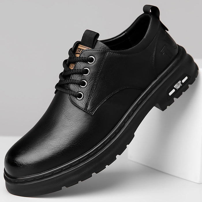 Herren Premium-Lederschnürschuhe mit ergonomischer Fußbett Drune