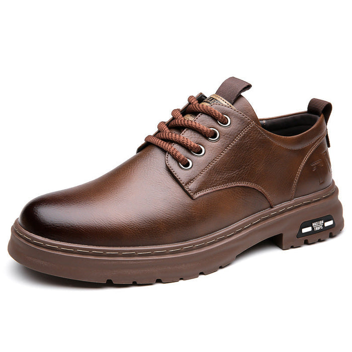 Men's Lace-Up Derby Shoes with Chunky Sole