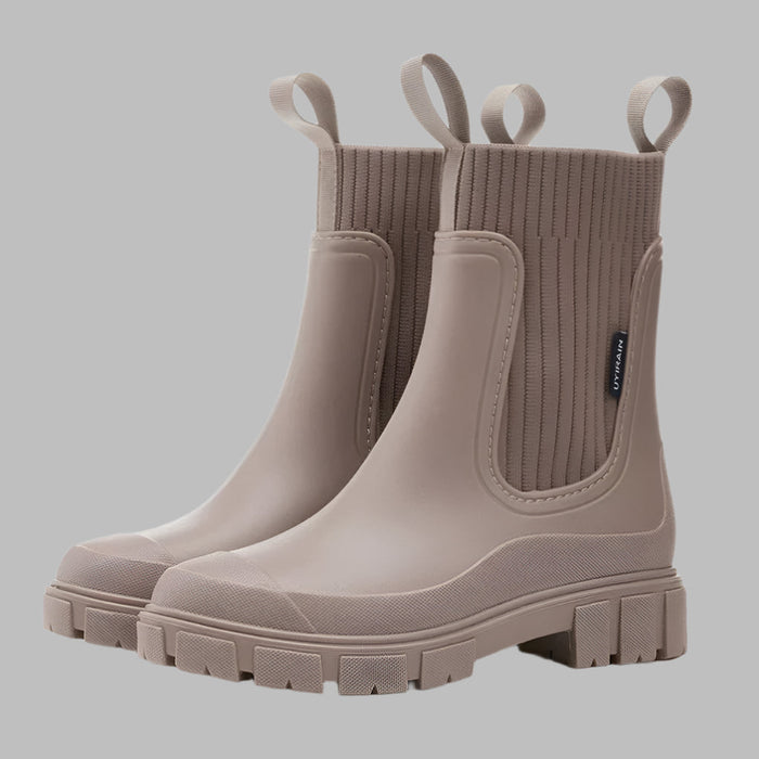 Women's Waterproof Chelsea Ankle Boots with Elastic Gussets