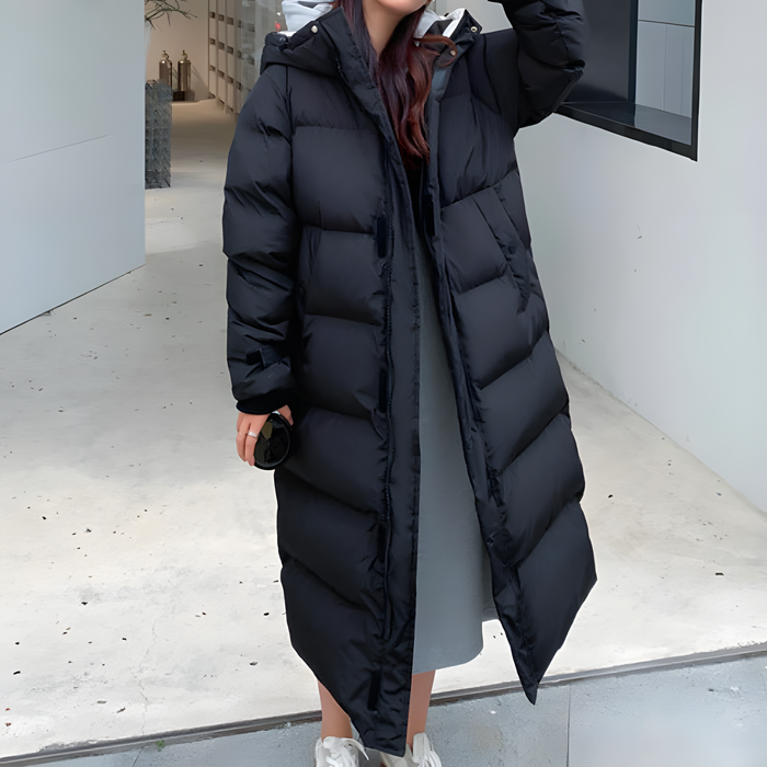 Tara - lange Puffer Jas Voor Dames