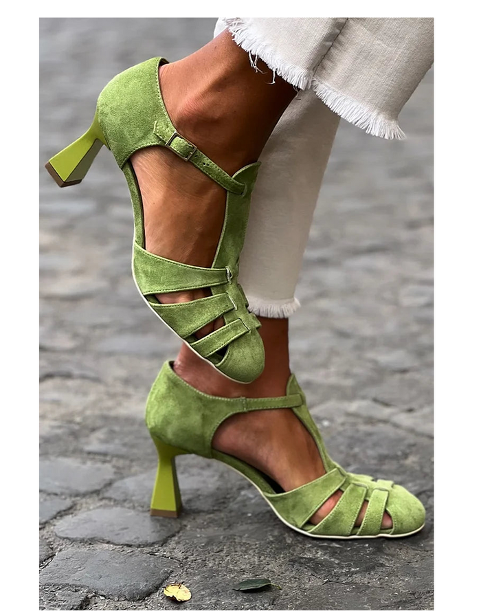 Eira | Vintage Strap Heels