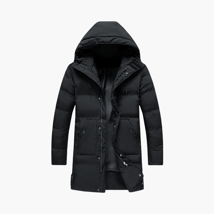 Men’s Parka Jacket with Hood and Zip