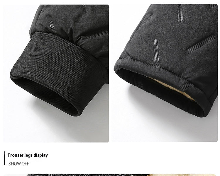 Men's fleece lined thermal trousers