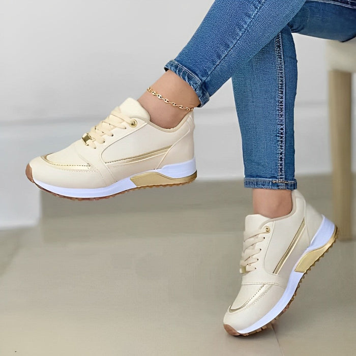 Women's Lace-Up Trainers with Cushioned Support
