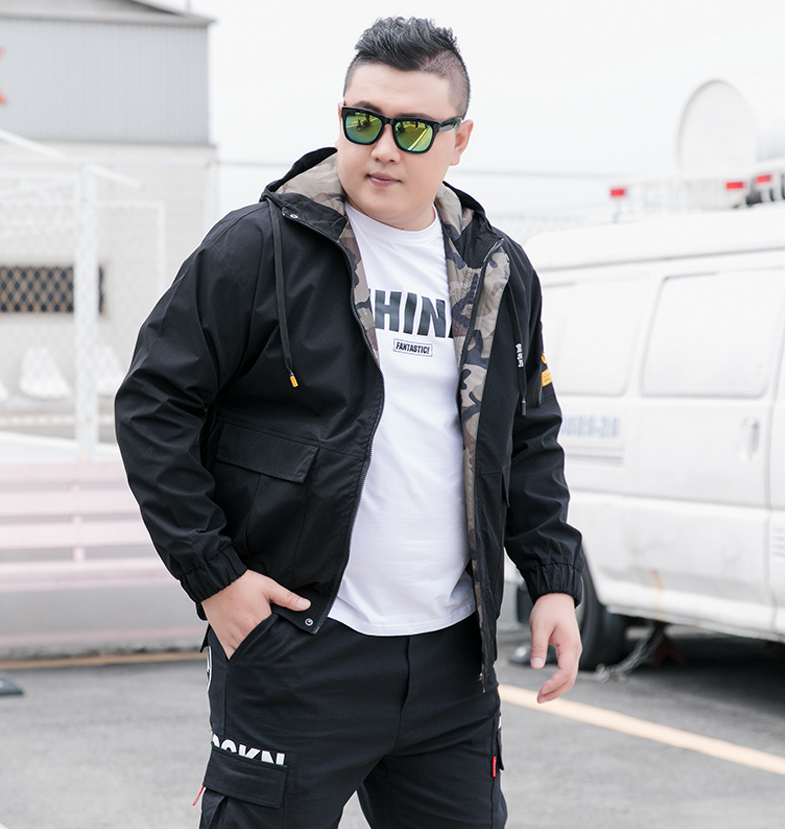 Man in a plush lined hooded jacket