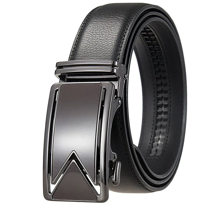 Men's Ratchet Belt with Automatic Metal Buckle